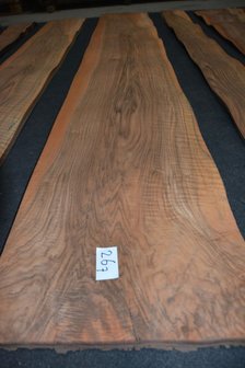 Frans noten fineer moir&eacute; 280 x 41 cm | 0.8mm | 1,148m&sup2;