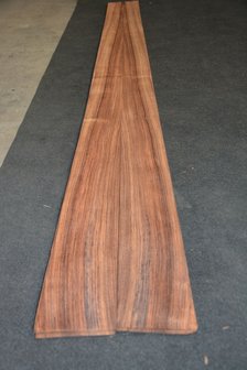 Indisch palissander fineer 248 x 11-13 cm | 0.6 mm | 0,2976m&sup2;