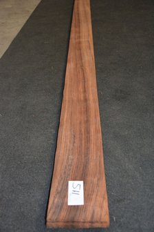 Indisch palissander fineer 264 x 13-14 cm | 0.6 mm | 0,3564m&sup2;