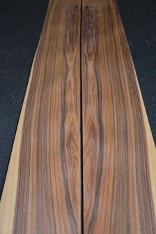Santos palissander fineer 302 x 14-16 cm | 0.6 mm | 0,453m&sup2;