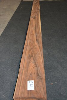 Santos palissander fineer 302 x 14-17 cm | 0.6 mm | 0,4681m&sup2;