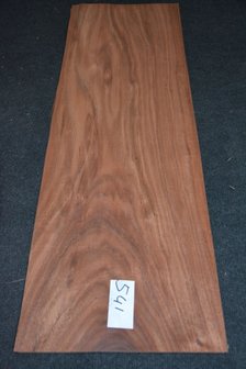 Afrikaans palissander fineer 93 x 29-31 cm | 0.6 mm | 0,279m&sup2;