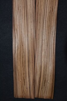 Zebrano fineer 120 x 13-14 cm | 0.6 mm | 0,162m&sup2; 
