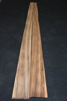 Zebrano fineer 225 x 9-13 cm | 0.6 mm | 0,25m&sup2; 