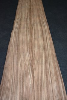 Zebrano fineer 230 x 24 cm | 0.6 mm | 0,55m&sup2;