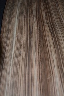 Zebrano fineer 226x 14-15 cm | 0.6 mm | 0,33m&sup2;