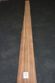 Zebrano fineer 243 x 13-14 cm | 0.6 mm | 0,33m&sup2;
