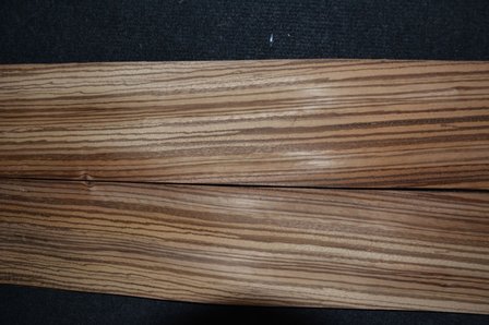 Zebrano fineer 195 x 11x11,5 cm | 0.6 mm | 0,22m&sup2; 