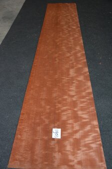Makore fineer 213 x 40-41 cm | 0.6mm | 0,86m&sup2;