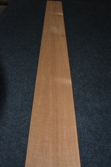 Teak fineer 232 x 11-12 cm | 0.6 mm | 0,267m&sup2;