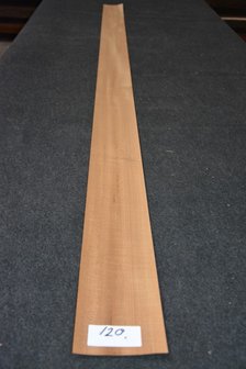 Teak fineer 243 x 12-13 cm | 0.6 mm | 0,303m&sup2;