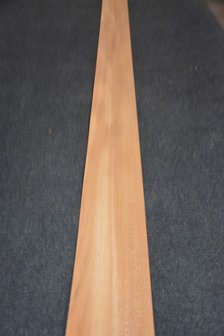 Teak fineer 243 x 12-13 cm | 0.6 mm | 0,303m&sup2;