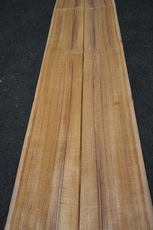 Teak fineer 410 x 17-19 cm | 0.6 mm | 0,738m&sup2;