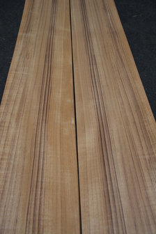 Teak fineer 410 x 19-25 cm | 0.6 mm | 0,902m&sup2;