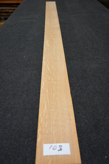 Europees eiken fineer 232 x 12-13 cm | 0.6mm | Kwartiers | 0,290m&sup2;