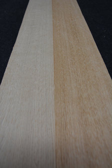 Europees eiken fineer 209 x 11-12 cm | 0.6mm | Kwartiers | 0,244m&sup2;
