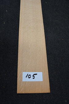 Europees eiken fineer 215 x 12-13 cm | 0.6mm | Kwartiers | 0,269m&sup2;