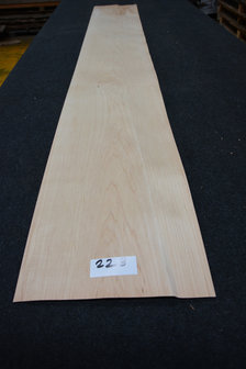 Esdoorn fineer 245 x 15-17cm | 0.6mm | 0,392m&sup2;  