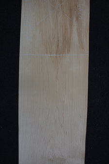 Esdoorn fineer 245 x 15-17cm | 0.6mm | 0,392m&sup2;  