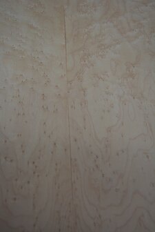 Esdoorn fineer 76 x 25cm | 0,188 m2 | 0.6 mm | Birdseye Maple Vogelaugen Ahorn
