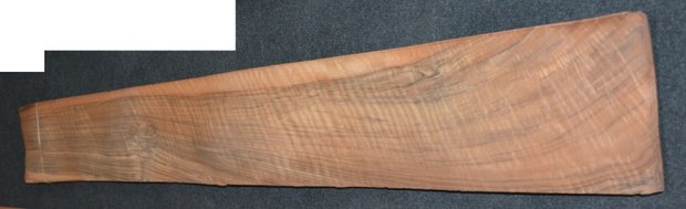 Frans noten fineer moiré 130 x 17 cm | 0.8mm | 0,221m²