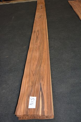Santos palissander fineer 298 x 19 cm | 0.6 mm | 0,5662m²