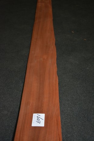 Moabi fineer 232 x 13-14 cm | 0.6 mm | 0,31m²