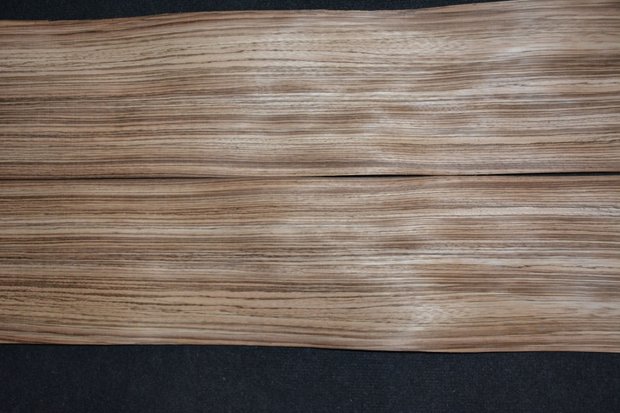 Zebrano fineer 233 x 19-20 cm | 0.6 mm | 0,45m²