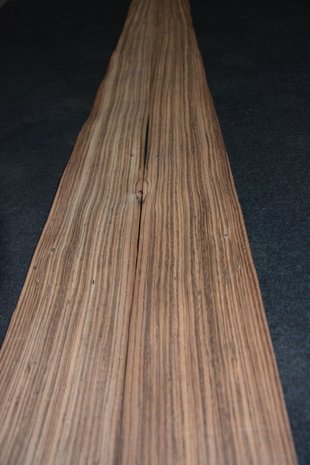 Zebrano fineer 243 x 13-14 cm | 0.6 mm | 0,33m²