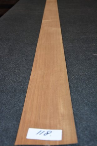 Teak fineer 233 x 11-13 cm | 0.6 mm | 0,280 m²