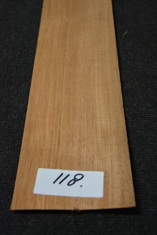 Teak fineer 233 x 11-13 cm | 0.6 mm | 0,280 m²