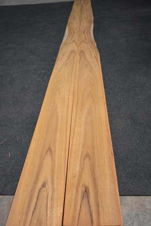 Teak fineer 410 x 14-15 cm | 0.6 mm | 0,595m²