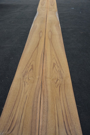 Teak fineer 410 x 20 cm | 0.6 mm | 0,820m²