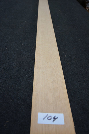 Europees eiken fineer 209 x 11-12 cm | 0.6mm | Kwartiers | 0,244m²