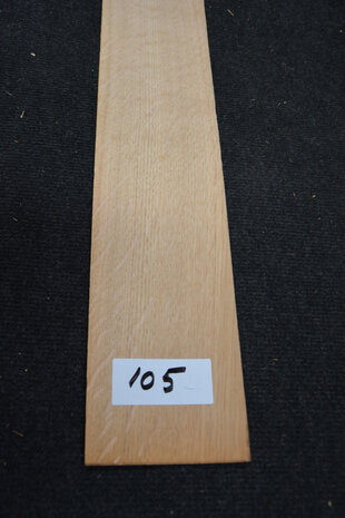 Europees eiken fineer 215 x 12-13 cm | 0.6mm | Kwartiers | 0,269m²