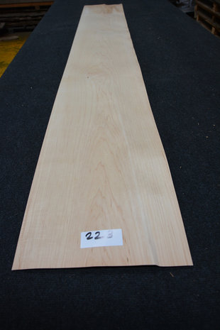 Esdoorn fineer 245 x 15-17cm | 0.6mm | 0,392m²  